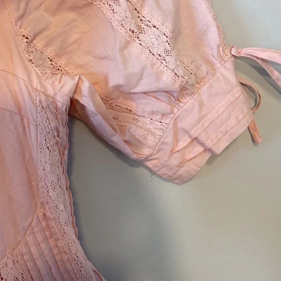 Lulus Pink Ryleigh Tie-Front Lace Mini Dress - Picture 5 of 11